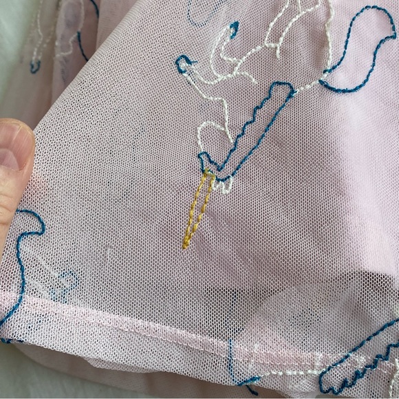 Hanna Andersson Pink Tulle Embroidered Unicorn Dress - Picture 12 of 14